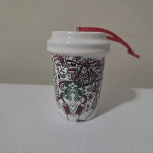 2017 STARBUCKS Mini To Go Cup Holiday Christmas Ornament